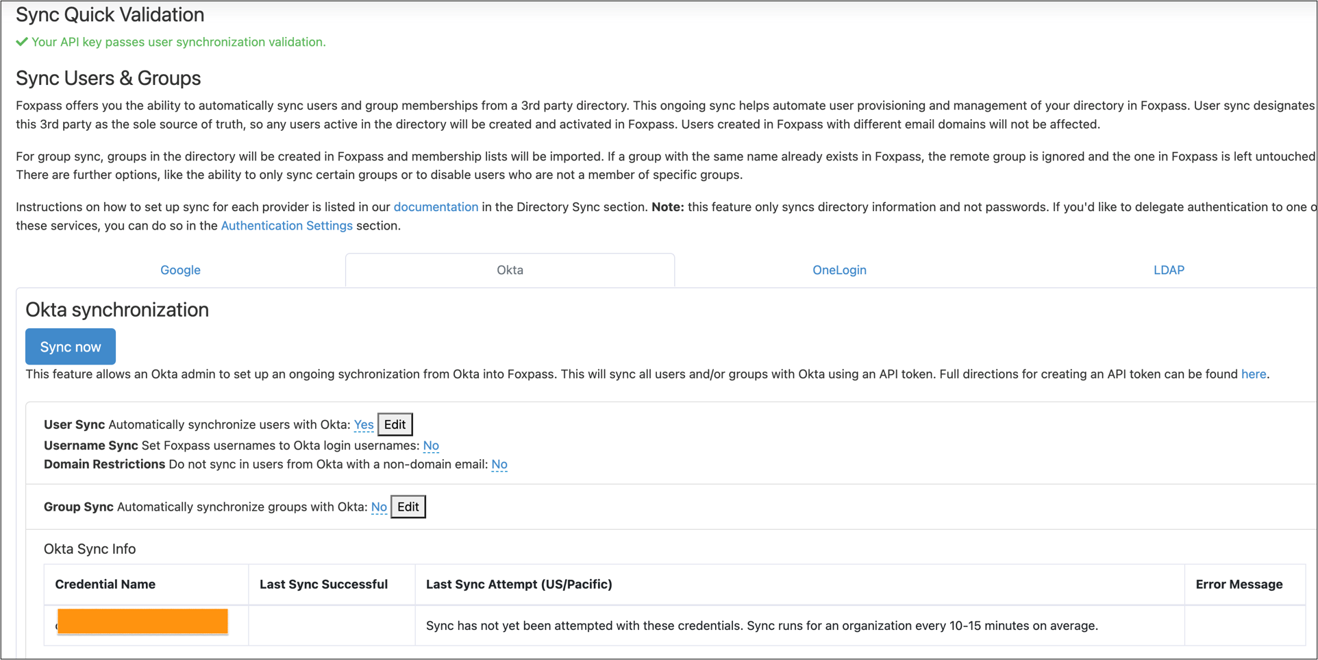 Okta 同期が構成されました.png